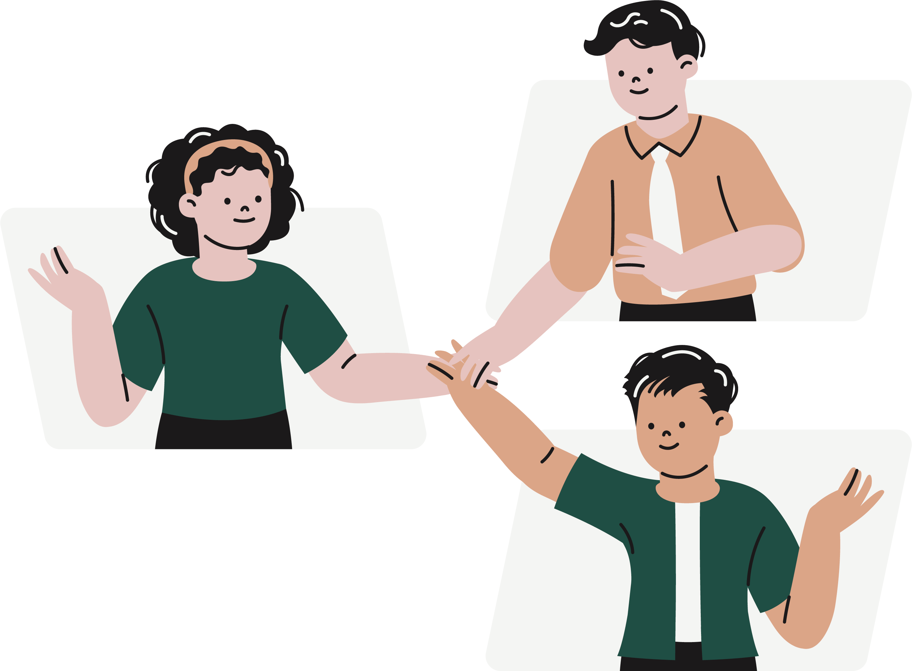 People connecting